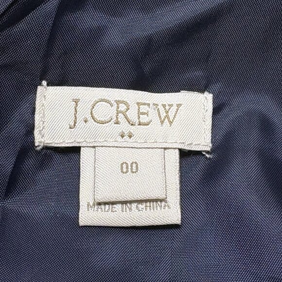 J CREW Women Fit Flare V Neck Pique Dress Sz 00 Yellow Floral Sleeveless 51-8 - Picture 6 of 11